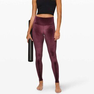 Lululemon Wunder Lounge High-Rise Tight 28" *Velvet Garnet - Size 4 Leggings
